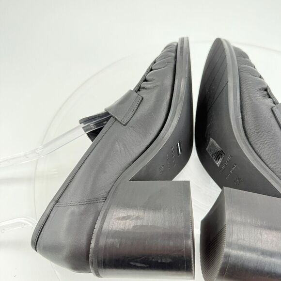 Aquatalia Josette Leather Slip On Heeled Loafers Waterproof - Picture 9 of 15